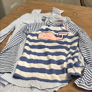 Vineyard Vines Girls L(10-12)SET COVERUP AND SWIM SHIRT